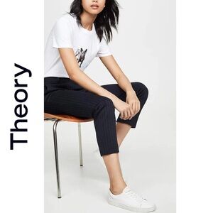 NWT Tailored Cropped Trousers with Stripes